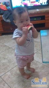 宝宝吃瓜记图片,甜蜜滋味，童趣无限